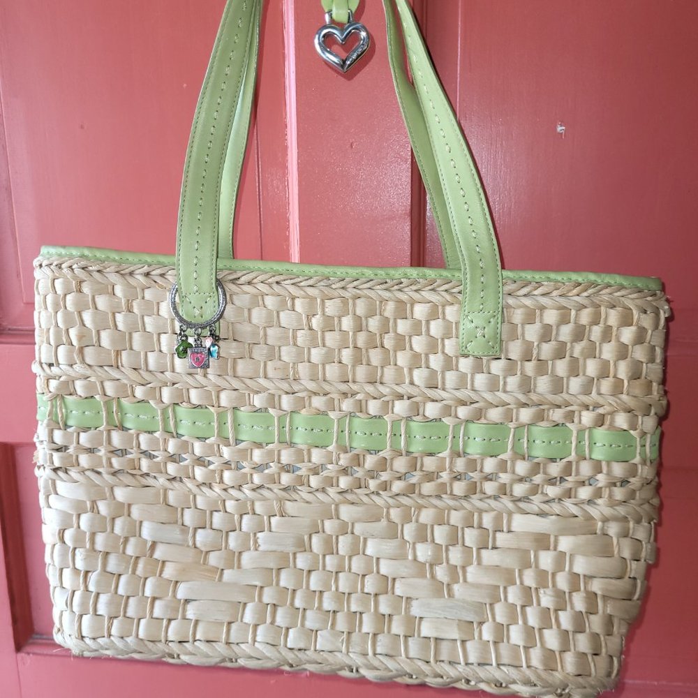 Brighton Straw Woven Lined Summer Purse